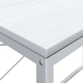 vidaXL Γραφείο Υπολογιστή Λευκό 110 x 60 x 70 εκ. από Επεξ. Ξύλο