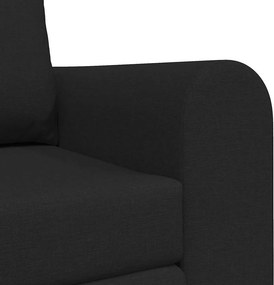 vidaXL Κρεβάτι καναπές 60cm Μαύρο ύφασμα