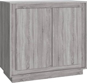 vidaXL Ντουλάπι Γκρι Sonoma 80x34x75 εκ. από Επεξεργασμένο Ξύλο