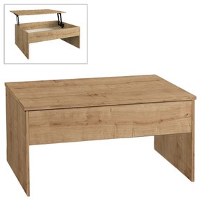 Τραπεζάκι σαλονιού Devon  με σερβιτόρο χρώμα sapphire oak 110x60x44,8εκ.