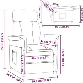 vidaXL Πολυθρόνα Taupe 96,5 x 70,5 x 95 εκ Μικροΐνες