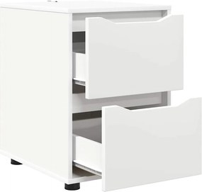 vidaXL Ντουλάπι αποθήκευσης Λευκό 40 x 48 x 57 εκ Επεξεργασμένο ξύλο