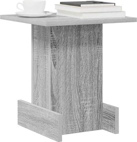 vidaXL End Table Γκρίζο Σονομα 35,5 x 35 x 40 εκ Επεξεργασμένο ξύλο