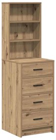 vidaXL Highboard artisan δρυς 40 x 41 x 135 εκ. Επεξεργασμένο ξύλο
