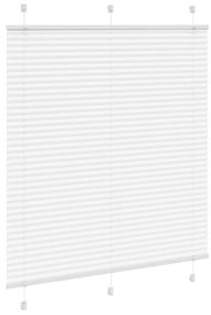 vidaXL Πλισέ περσίδα Λευκό 120x100 cm Πλάτος υφάσματος 119,4 cm