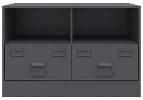 vidaXL Έπιπλο Τηλεόρασης Ανθρακί 67x39x44 εκ. από Χάλυβα