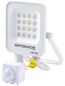 Προβολέας Led MTN-57601 Με Αισθητήρα PIR SMD 10W 6000K 900lm IP65 9,7x16,9x5,4cm White Metanor