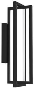 Eglo Siberia Μοντέρνο Φωτιστικό Τοίχου με Ενσωματωμένο LED σε Μαύρο Χρώμα Πλάτους 19cm 900467