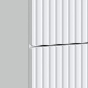 vidaXL Κομοδίνο Λευκό 62 x 34,5 x 47,5 εκ Επεξεργασμένο Ξύλο