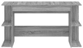 vidaXL Γραφείο Γκρι Sonoma 140 x 50 x 75 εκ. από Επεξεργασμένο Ξύλο