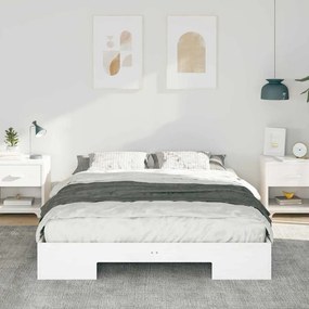 vidaXL Σκελετός Κρεβατιού Λευκό 160 x 200 cm