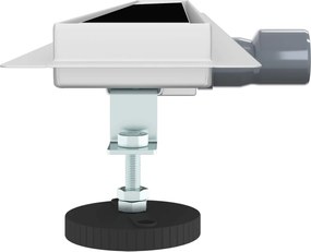 vidaXL Εκροή ντους με γυάλινη επικάλυψη Μαύρο 90 cm