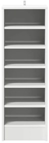 vidaXL Παπουτσοθήκη Λευκή 31,5 x 35 x 90 εκ. από Επεξ. Ξύλο