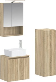 vidaXL Σετ Επίπλων Μπάνιου 4 pcs Sonoma Δρυς