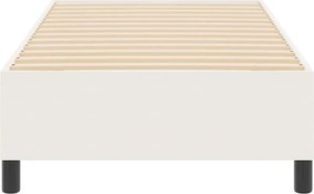 vidaXL Κρεβάτι πλατφόρμα Κρεμ 80 x 200 cm Υφασμάτινο Κορντουρά