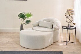 Πολυθρόνα-Κρεβάτι Κρέμα PITTA 80x100x70