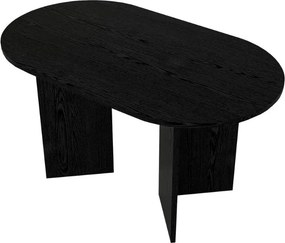 Τραπέζι Cortado Megapap χρώμα sencron black 138x80x75εκ.
