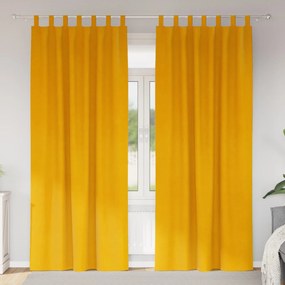vidaXL Κουρτίνες συσκότισης 2 pcs Χαμομηλί κίτρινο 140 x 245 cm