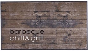 Χαλάκι Κουζίνας Bbq Mat 300 Barbecue Chill &amp; Grill 67X120cm Brown Sdim 67X120cm Polyamide