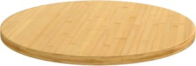 vidaXL Επιφάνεια Τραπεζιού Ø60x2,5 από Μπαμπού