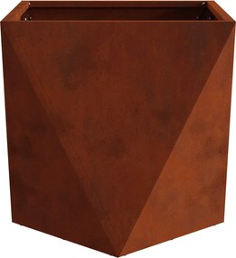 vidaXL Γλάστρα 2 τμχ. Σκ rusty 50 x 50 x 50 cm