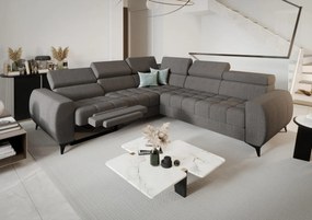 Γωνιακός καναπές Calyra II Relax-Ανθρακί-Δεξιά