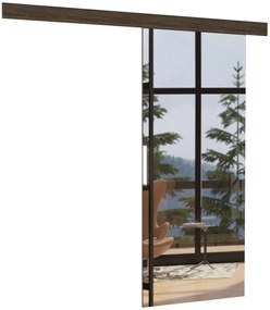 Συρόμενη πόρτα Zebra-Fusiko-Leuko gualistero-96 x 205 εκ.