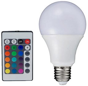 Diolamp Λάμπα LED για Ντουί E27 και Σχήμα A60 RGBW 650lm Dimmable