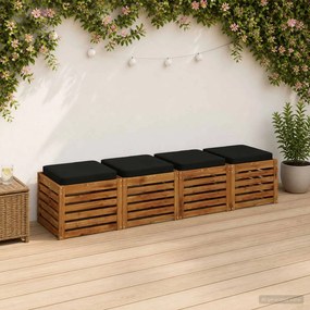 vidaXL Μαξιλάρια καθιστικού 4 κομματιών VUGHT 4 pcs 100% Πολυεστέρας