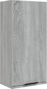 vidaXL Ντουλάπι Μπάνιου Επιτοίχιο Γκρι sonoma 32 x 20 x 67 εκ.