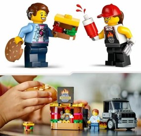 Παιχνίδι Kατασκευή Lego 60404 Hamburger truck Πολύχρωμο