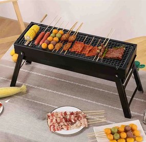 Φορητή Ψησταριά Κάρβουνου Αναδιπλούμενη 59x20x37cm