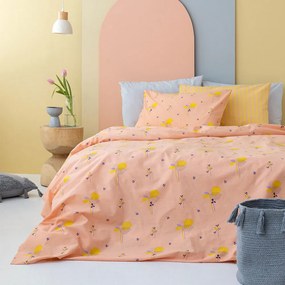 Σεντόνια Υπέρδιπλα (Σετ) Palamaiki Fashion FL6205 Σομόν ΧΩΡΙΣ ΛΑΣΤΙΧΟ 240x260