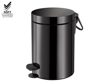 Χαρτοδοχείο 3lt Soft Closιng System Gun Metal Sanco Waste Bins 90689-A23