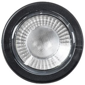 GloboStar GARDENINI 61545 Καρφωτό Φωτιστικό Σποτ Κήπου LED 5W 550lm 38° DC 24V IP68 Υψηλής Αντοχής ABS IK06 Φ5.5 x Υ13.5cm - Μπλε 450nm Dimmable - Μαύρο - Bridgelux Chip - 3 Years Warranty