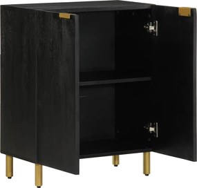 vidaXL Μπουφές Μαύρος 60x33x75 εκ. από Επεξεργασμένο Ξύλο