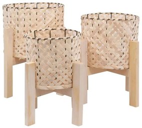 Κασπώ (Σετ 3Τμχ) 373-123-817 Φ20x31/25x35/29x39cm Natural Mat