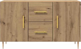 vidaXL Σκευοθήκη Δρυς τεχνίτης 100x36x60 cm Κατασκευασμένο ξύλο