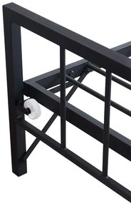 Καναπές - Κρεβάτι Remmie Μέταλλο Μαύρο 198x94x86 εκ. 94x198x86 εκ.
