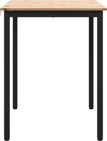 vidaXL Τραπεζαρία Φυσικό 60 x 60 x 75 cm Στερεά ξυλεία πεύκου