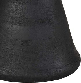 vidaXL Τραπεζάκι Μαύρο Ø50x40 cm από μασίφ ξύλο Mango