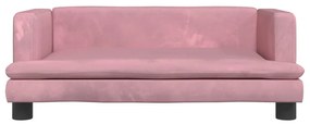 Κρεβάτι Σκύλου Ροζ 80 x 45 x 30 εκ. Βελούδινο - Ροζ