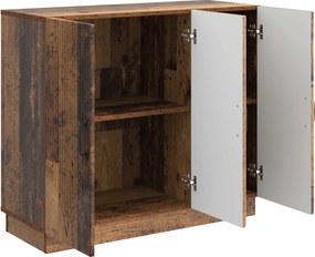 vidaXL Πλαϊνό γραφείο Παλαιωμένο ξύλο 89 x 34,5 x 77 εκ.