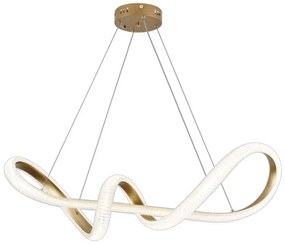 Φωτιστικό Οροφής 6098 Led Dimmable Φ120cm 6600Lm 60W 3CCT Gold Inlight