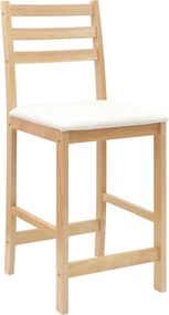 vidaXL Καρέκλες φαγητού 2 pcs Φυσικό 40 x 47,5 x 99,5 εκ
