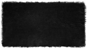 vidaXL Ψεύτικο Δέρμα Προβάτου Χαλί Tafalla Μαύρο 60 x 110 cm