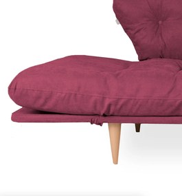 3-Seat Sofa-Bed Nina Daybed - Dark Red GR105 Dark Red