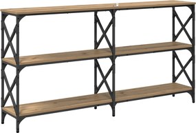 vidaXL Τραπέζι κονσόλας Artisan Oak 156 x 28 x 80,5 εκ.