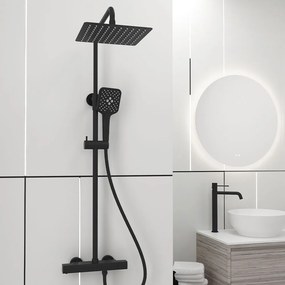 Orabella Ardesia 10352 Black Matt - Στήλη ντους με θερμοστατικη μπαταρια