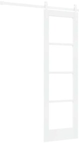 vidaXL Συρόμενη Πόρτα Λευκό 61 x 198.5 εκ. Μασίφ ξύλο πεύκου